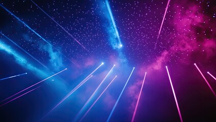 Poster - Neon light show, vibrant colors