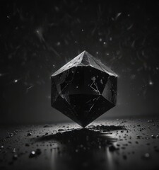 Wall Mural - deep, inky black backdrop, diamond-like starlight scattered across , starfield, celestial