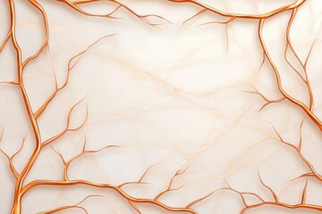 Aufkleber - Elegant Marble Texture with Copper Veins for Background or Wallpaper