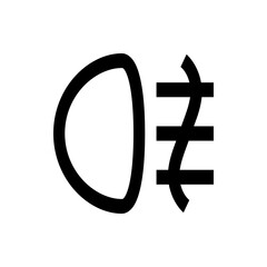 Poster - Illustration of a rounded shape next to a symbol with horizontal lines and a curved element design