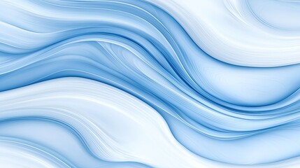 Aufkleber - Abstract Blue White Swirling Wave Design Pattern