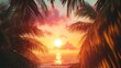 © Christian Bunge - tropical sunset, travel holiday poster, 16:9
