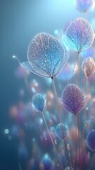 Aufkleber - Intricate Translucent Jellyfish and Physalis Floating in a Vibrant Underwater World Filled With Life