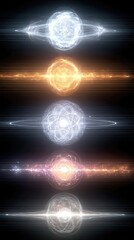 Poster - Visualization of Subatomic Particles, Viruses, and Molecules in an Abstract Cosmic Setting
