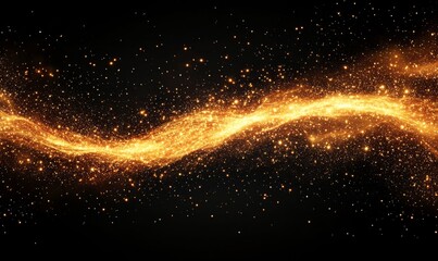 Wall Mural - Fire embers particles over black background. Tasty burger on grill Background - Empty Fired Barbecue On Black . Abstract dark glitter fire particles