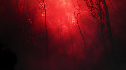 Wall Mural - red gradient floor pattern