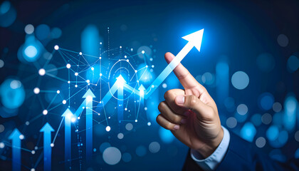 Poster - Upward trend, growth, data-driven success
