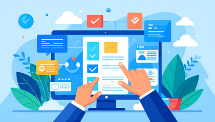 Poster - Efficient task management and online collaboration visualized