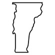 © Vexels - Vermont  state stroke map