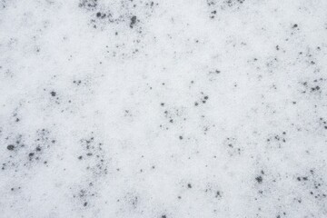 Aufkleber - Snowy landscape with texture and dark spots on white background  
