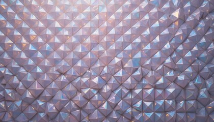 Fototapete - Iridescent Texture Design, Shimmering Surface. Decorative Material, Abstract Background. Modern Pattern With Pyramid Shapes. Bright Colors, Dynamic Art.