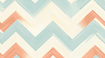 Poster - Abstract zigzag pattern in pastel shades creates a modern artistic backdrop