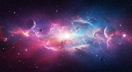Cosmic Collision: Nebula's Embrace