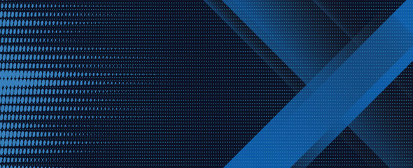Poster - Blue black abstract background geometry shine and layer element vector for presentation design. Suit for business, corporate, institution, party, festive, seminar, and talks