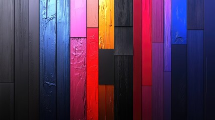Poster - Colorful vertical abstract gradient with sleek transitions for digital art and presentations