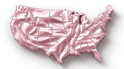 Poster - United states map featuring automated behavioral inflation driver detector icon concept for economic analysis and insights