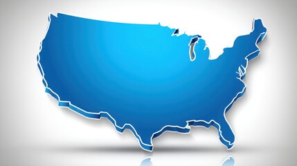 Poster - Comprehensive map of the united states highlighting regional capital congestion for urban planning and traffic management