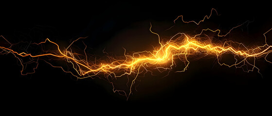 Poster - abstract glowing golden sparkles effect