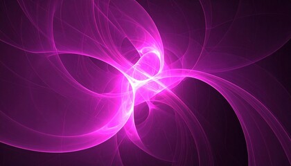Poster - Abstract Pink And Purple Glowing Design