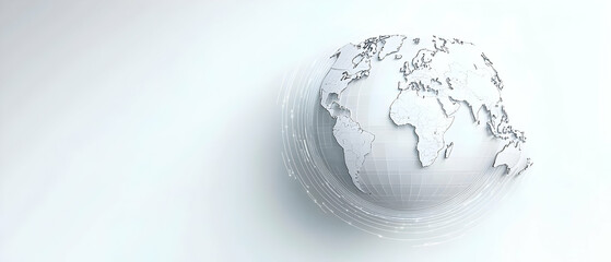 Poster - global abstract digital earth design