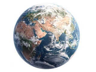 a detailed photorealistic rende of planet earth showcasing continents oceans clouds and atmospheric 