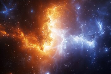 Wall Mural - Abstract cosmic nebulae