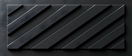 Poster - abstract black geometric pattern background
