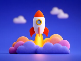 Wall Mural - World Space Day Space Exploration Future planets Aerospace technology background