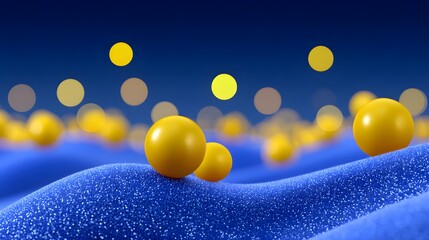 Poster - abstract light three-dimensional luminous particles technology sense kv main visual background