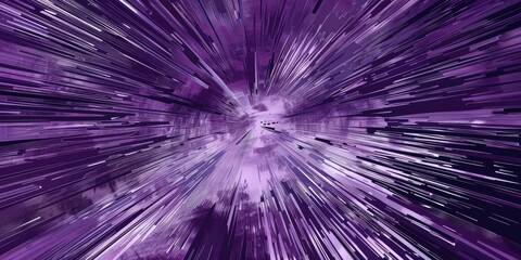 Fototapete - Abstract radial lines with purple and white hues. Digital artwork for glowing purple line with black background. Design and print. Futuristic and energetic concept for wallpaper. Modern art. AIG51.