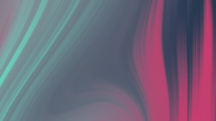 Poster - Abstract Motion: Teal Lines and Pink Swirls Creating a Dynamic Background