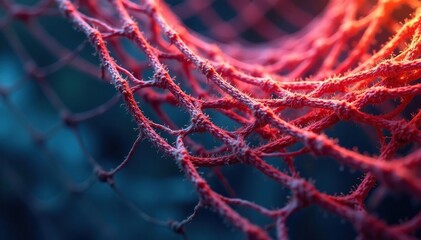 Close-up of a net, showing its intricate knotting and texture , net pattern, rope