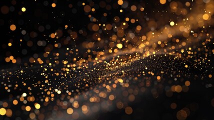Poster - Abstract picture of colorful light sparkling particles scattered across space background, create wonderful electric effect perfect for designs that aim to evoke sense of energetic and fantasy. AIG53.