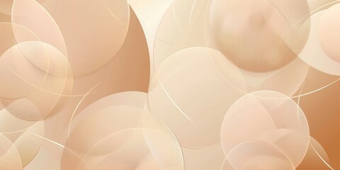 Poster - Abstract golden rings on a swirling background. 3D design with circular shapes and fluid texture. Digital artwork of geometric shape with brown color. Background image of circle overlapping. AIG51.