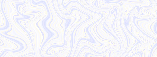 Poster - Light blue and beige psychedelic lines texture. Abstract trippy marble effect background. Swirl wavy striped pattern for banner, poster, cover, floor print swatch. Blue liquid funky backdrop. Vector