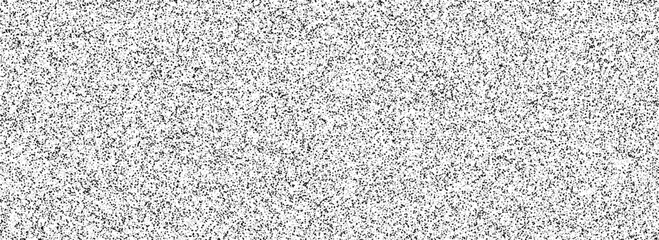 Poster - Black random noise texture. Rough grain noise overlay background. Abstract grunge gritty snow dots wallpaper. Distress gritty dust backdrop with particles, speckles, drops, specks, flecks. Vector