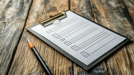 Poster - Rolled-up site plans next to clipboard with inspection checklist and task prioritization