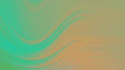 Poster - Abstract Video of Flowing Teal and Brown Waves in Motion, Smooth Gradient