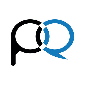 Pq letter logo vector icon illustration.