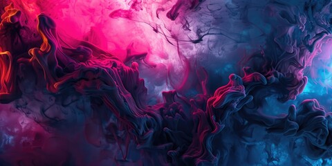 Poster - Abstract vivid colorful wave flowing express energetic texture. Seamless texture of vividness curve swirling convey sense of harmony and wonderful scene perfect for effect and graphic design. AIG51.