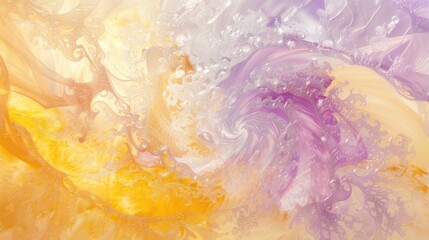 Poster - Abstract vivid colorful wave flowing express dreamy texture. Seamless texture vividness pastel swirling convey sense of gentle and soft emotion scene perfect for effect and graphic design. AIG51.