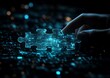 © Andri - Hand placing digital puzzle piece on a keyboard