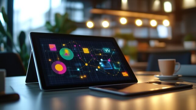 Data Visualization on a Tablet in a Cafe Setting