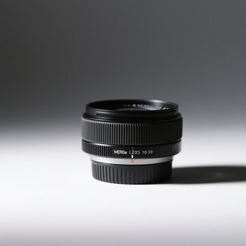 Lens on a white background 