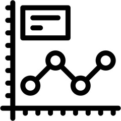 Poster - Vector Icon graph, bar graph, line graph, bar chart, chart