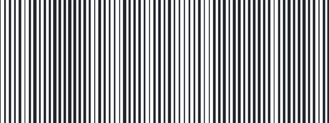 Poster - Simple line layout forming an abstract pattern with smooth gradient flow. Stripe shapes in black and white support fade transitions. Vector background