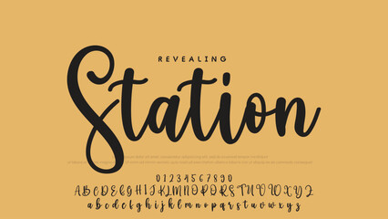 Poster - Signature script lettering font.
