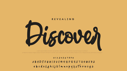 Poster - Signature script lettering font.