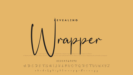 Poster - Signature script lettering font.