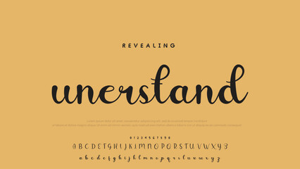 Poster - Signature script lettering font.